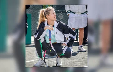 Eugenie Bouchard ze swoim fanem 