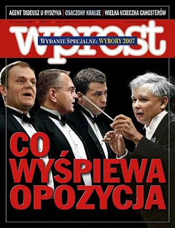 Okładka tygodnika Wprost nr 37/2007 (1290)