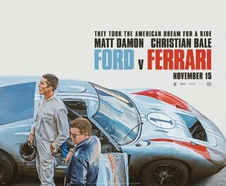 Plakat filmu &bdquo;Ford v. Ferrari&rdquo;