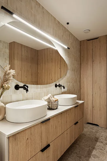 Japandi w Katowicach – harmonia prostoty i natury, projekt Avo Architekci 