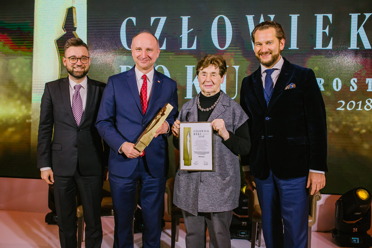 Depozytariusze nagrody Człowiek Roku 2018 – Wojciech Kolarski i Zofia Romaszewska 