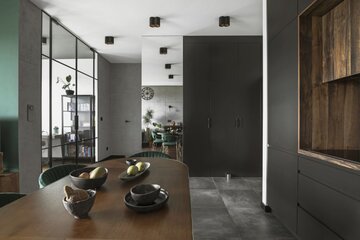 Minimalistyczne mieszkanie pod&nbsp;Warszawą, proj. Decoroom