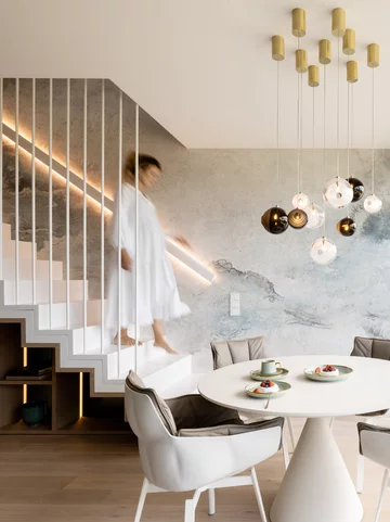 Dwupoziomowy rodzinny apartament wakacyjny w Świnoujściu, proj. Soul Interiors 