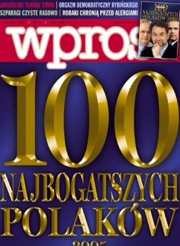 Okładka tygodnika Wprost nr 19/2005 (1171)