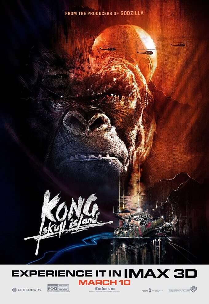 plakat filmu "Kong: Wyspa Czaszki" (2017)