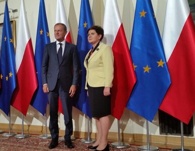 Miniatura: Donald Tusk spotkał się z Beatą Szydło....