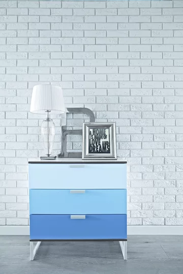 Kolor niebieski we wnętrzu 