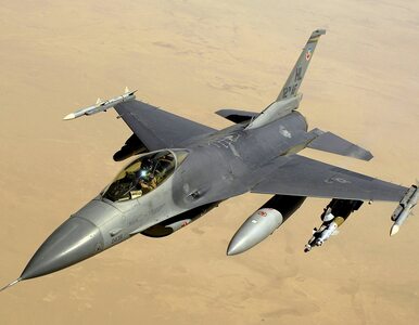 Miniatura: Katastrofa myśliwca F-16 koło Las Vegas....