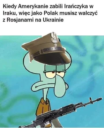 Mem będący reakcją na możliwą wojnę USA z Iranem 