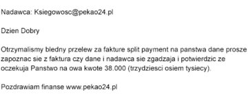 Fałszywa wiadomość