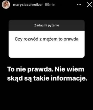 Marianna Schreiber komentuje plotki o&nbsp;rozwodzie z&nbsp;ministrem PiS