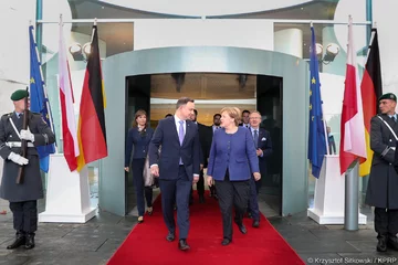 Andrzej Duda i Angela Merker 