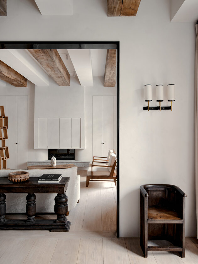 Przytulne mieszkanie w stylu naturalnego minimalizmu, projekt ECRU Studio Dinesen, ecru, minimalizm