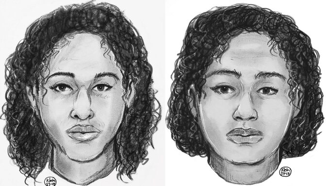 Szkice twarzy kobiet, których zwłoki znaleziono w Hudson River