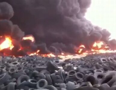 Miniatura: Katastrofa ekologiczna. 7 mln opon płonie...