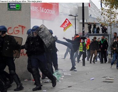 Miniatura: Francuzi wychodzą na ulicę. Nie mają pracy