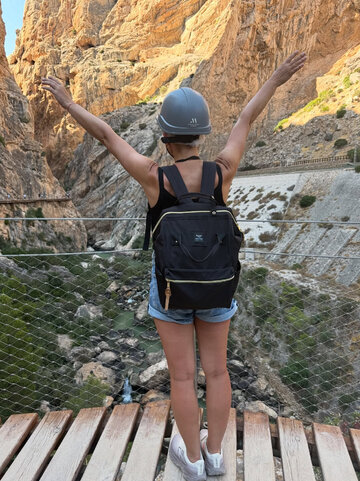 Aneta Zając na Caminito del Rey 