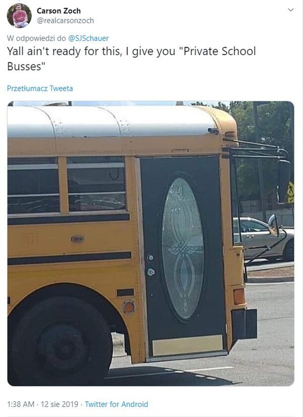 „Autobusy dla uczniów ze szkoły prywatnej” 