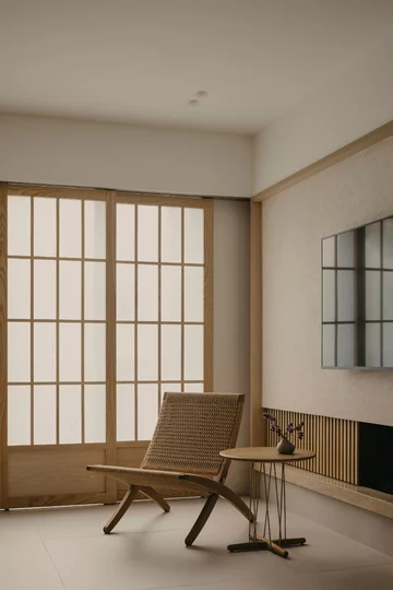 Przytulny minimalizm, projekt wnętrza Right Angle Studio 
