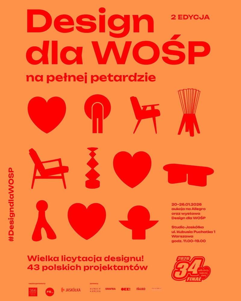 Plakat Design dla&nbsp;WOŚP: ponad 43 uznanych tw&oacute;rc&oacute;w wspiera 34. Finał