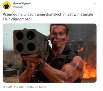 Mem po materiale Wiadomości TVP 