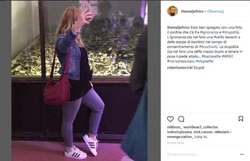 Pamiątkowe zdjęcie z Auschwitz 