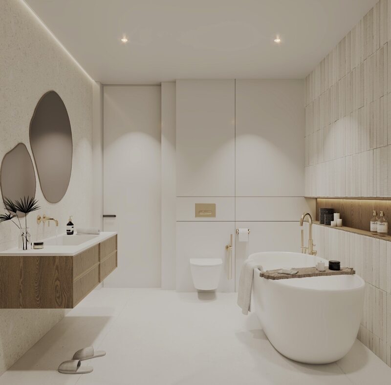 Łazienka zaprojektowana przez pracownię WZ Studio