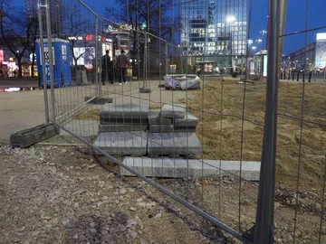 Rondo Dmowskiego i centrum Warszawy w przededniu Marszu Niepodległości 