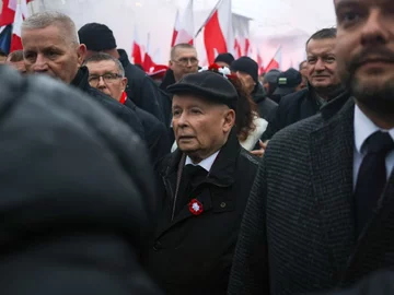 Jarosław Kaczyński na Marszu Niepodległości 
