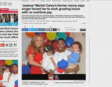 Miniatura: Mariah Carey pozwana przez nianię swoich...
