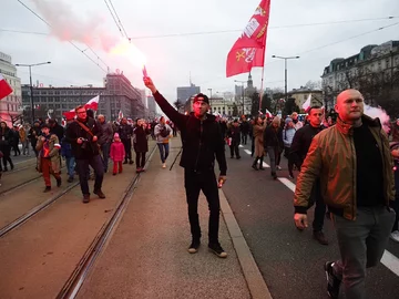 Marsz Niepodległości w Warszawie 