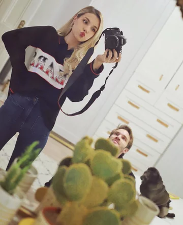 PewDiePie i Marzia Kjellberg 