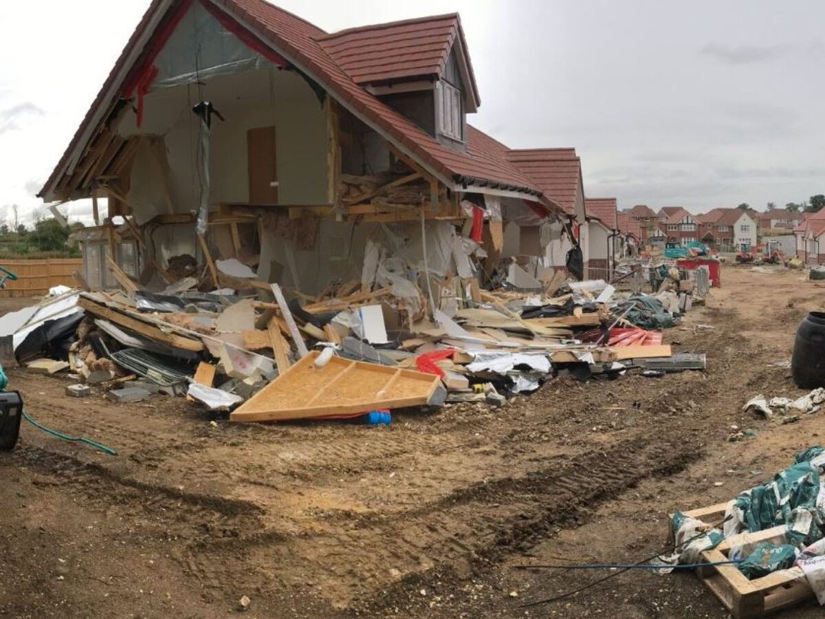 Zniszczone domy 