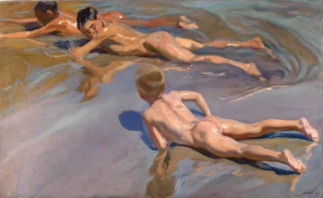 Chłopcy na plaży Joaquín Sorolla y Bastida