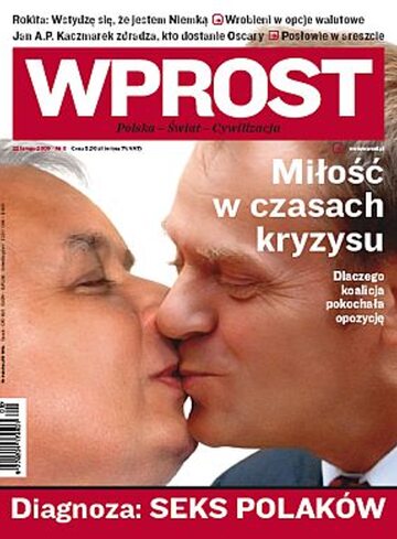 Okładka tygodnika Wprost nr 8/2009 (1363)