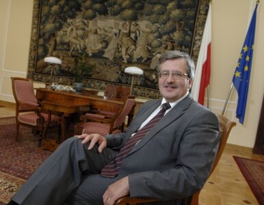 Miniatura: Komorowski poleciał na Suwalszczyznę wziąć...