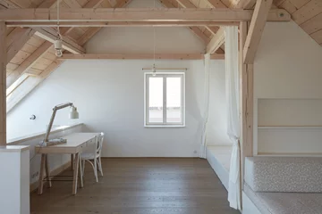 Renowacja podmiejskiego domku, projekt Kaa Studio Linka, forest, Kaa