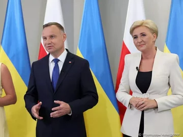 Andrzej Duda i Agata Kornhauser-Duda 