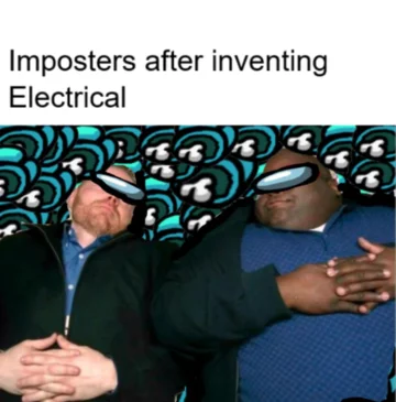Mem z gry Among Us 