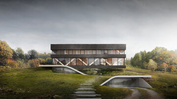 Dom z&nbsp;grotą, proj. BXBstudio