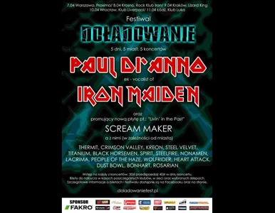 Miniatura: Pierwszy wokalista Iron Maiden rozpoczyna...