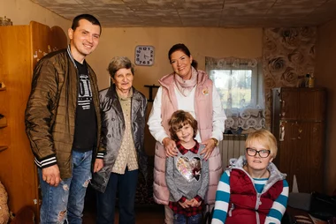 Rodzina z programu „Nasz nowy dom”, mieszkająca w Jaroszewie Biskupim
