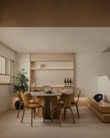 Przytulny minimalizm, projekt wnętrza Right Angle Studio 