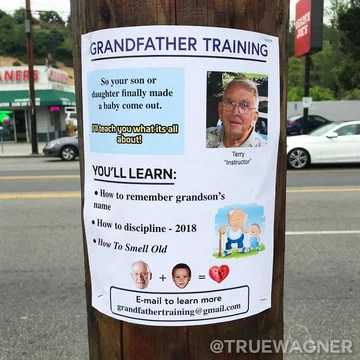 Trening dla dziadków Nauka zapamiętywania imienia wnuka, dyscyplinowania, wydzielania zapachu starości