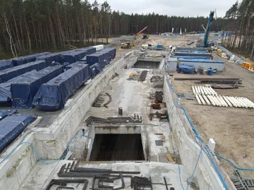 Świnoujście. Prace na budowie tunelu pod Świną 