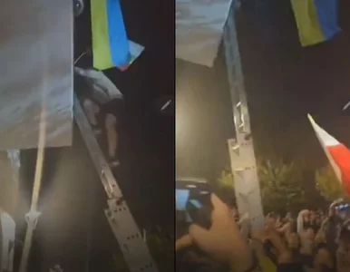 Miniatura: Ściągnął flagę Ukrainy z budynku Urzędu...