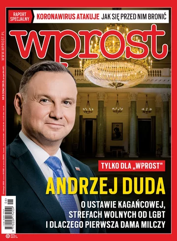 Okładka tygodnika Wprost nr 6/2020 (1922)