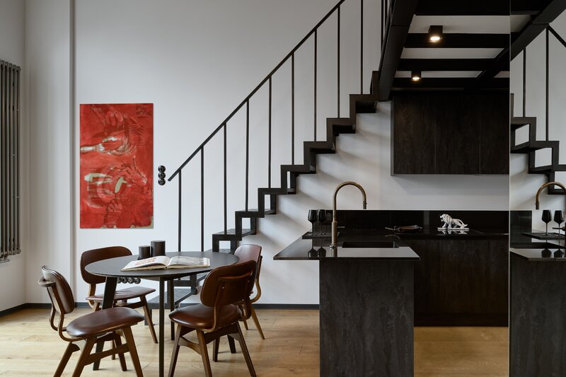 Mieszkanie w neogotyckim stylu, projekt Loft Factory
