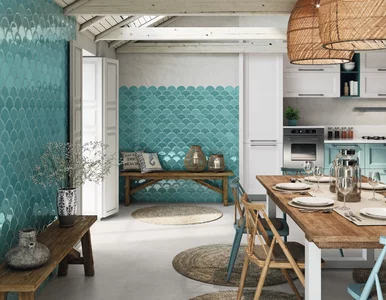 Miniatura: Płytki przejęły całe wnętrza. Ten trend...