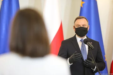 Uroczystość odznaczenia Igi Świątek i Tomasza Świątka 